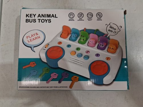 7PC KIDS MUSICAL ANIMAL KEY BUS TOY - MULTICOLOUR (MODEL: 032) image 4