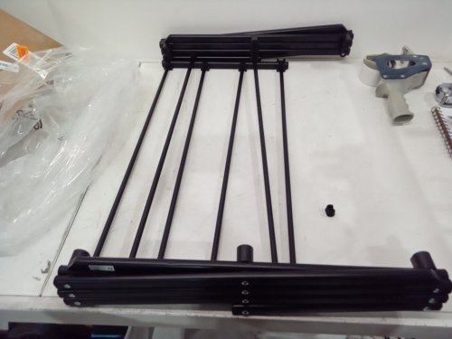 SONGMICS Foldable Clothes Drying Rack - 53" x 14.5" x 29.5" - black (MODEL: ULLR770B01) image 3