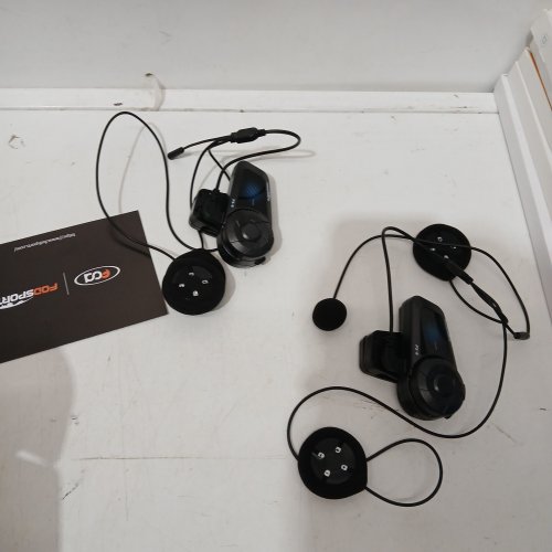 FODSPORTS FX-S Motorcycle Helmet Bluetooth Headset -DOUBLE PACK -IP67 Waterproof-Noise Reduction-Microphone (model:FX-S) image 4