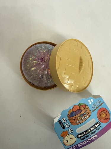 AOONTYEN SQUISHY DUMPLING STRESS RELIEVER - PURPLE GLITTER image 4