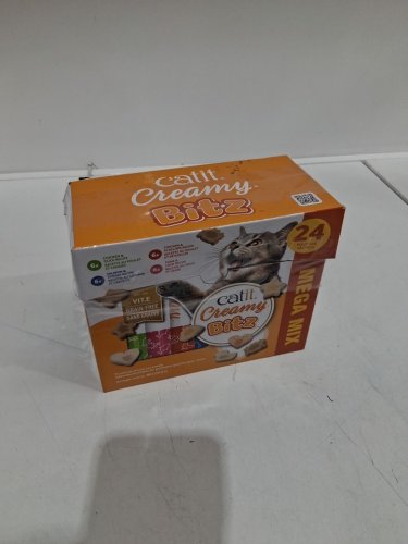 16PK Catit CReamy Bitz Premium Moist Cat Treats - 12g Each - Chicken & Duck, Chicken & Scallops, Salmon & Shrimp, Tuna & Crab image 2