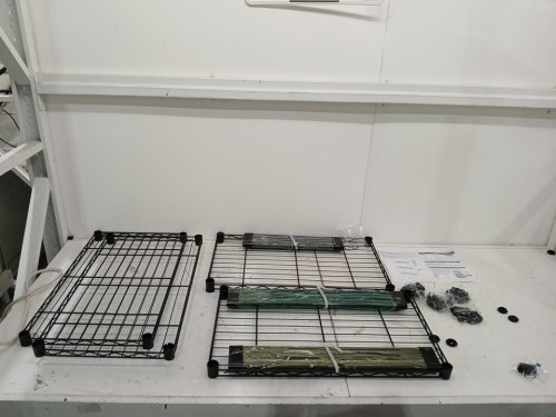 MZG 5-Shelf Heavy Duty Metal Wire Rack Shelving Storage Solution - 1250LBS CAP - 13.7" x 23.6" x 53.4" - black (model: ‎E3560160OK501LB) image 3