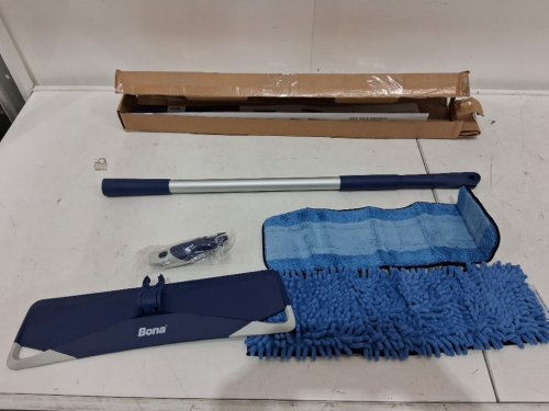 BONA HARD SURFACE MICROFIBER FLOOR MOP WITH WASHABLE MOP HEADS - BLUE (MODEL: WM710013573) image 3