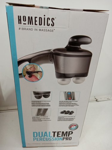HoMedic Dual Temp Percussion Pro Handheld Hot or Cold Massager - Black (Model: HHP-500H) image 3