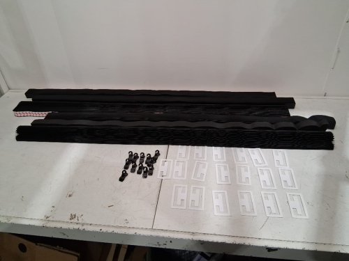 6PK seeye fabric light filtering temporary cordless blinds - 48" x 72" - black image 3