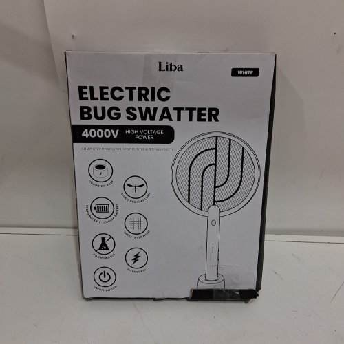 libra ELECTRIC BUG ZAPPER RACKET SWATTER - 4000V - WHITE (MODEL: WD-942) image 2
