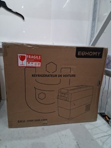 EUHOMY Electric Cooler Refrigerator Fridge/Freezer With APP Control - 55L CAP - 12V - Black/Grey (Model: CF001-55GR-CAEH) image 2