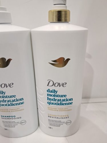 2PC DOVE SAILY MOISTURE DAMAGE THERAPY SHAMPOO AND CONDITIONER - 1.18L EACH image 4