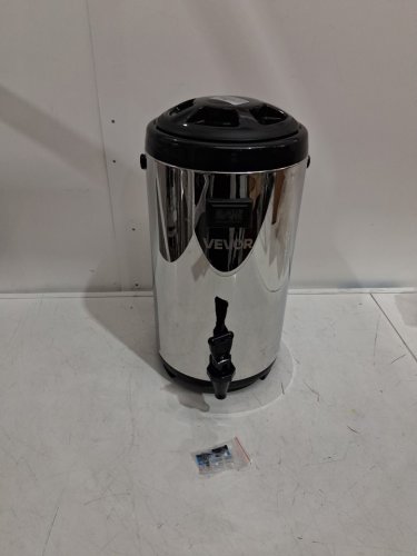 stainless steel thermo insulated beverage dispenser with spigot - 9.2L - silver/black (MODEL: wns-d3) image 3