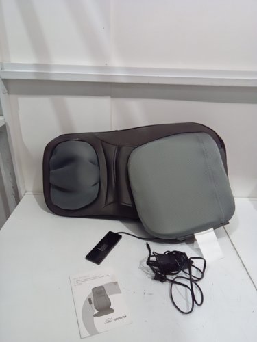 SNAILAX SHIATSU NECK, SHOULDERS & FULL BACK KNEADING SHIATSU/ROLLING MASSAGER WITH HEAT - GREY (MODEL: SL-233) image 3