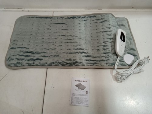 Cradle you In Warming Comfort! Body Heating Electric Pad with Heat Settings Auto - 12" x 23" - grey  (model: tk-hp2412) image 2