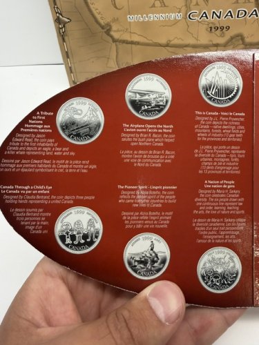 13PC The Royal Canadian Mint Millennium Canada 1999 Coin Collection image 8