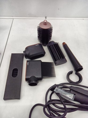 6PC DYSON i.d curly + coily airwrap multi styler and hair dryer with bluetooth - amber silk ( model: hs08) image 5