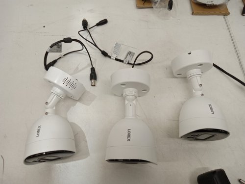 LOREX Wired Security System with 6 Active Deterrence Cameras, DVR Power Adapter, 8/16 Channels, HD Analog & Voice Controller - 4k - 2tb - white (model: td88128d6-f/2609000) image 11