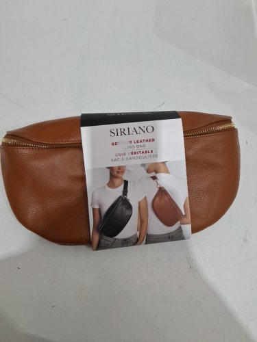 WOMEN'S SIRIANO GENUINE LEATHER CROSS BODY BAG - 12.7" - Brown (STYLE: 1960988) image 2
