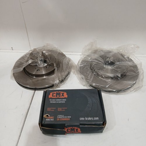 3PC CMX Front Disc Brake Rotor REPLACEMENT SET - FIT FOR 2012 TO 2016 HONDA CRV - (MODEL:8-981040) image 4