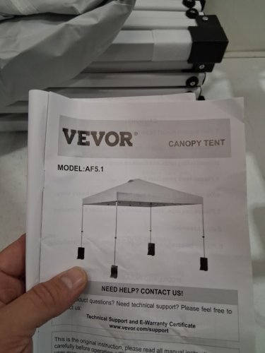 pop up waterproof canopy tent with portable roller bag and 4 sandbags - 10ft x 10ft - white (model: af5.1) image 3