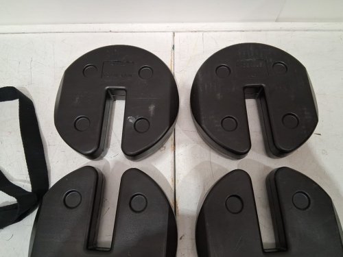 4pk Interlocking Canopy Weights for poles- 10lb EACH TOTAL 40LB - black image 4