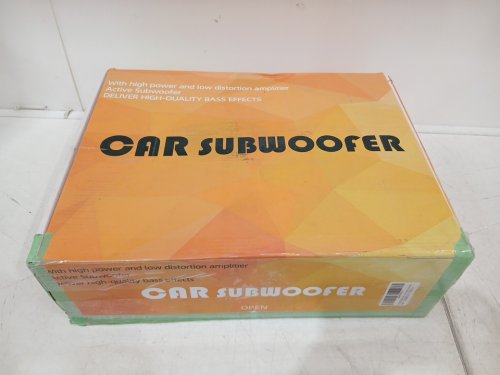 car subwoofer SLIM UNDER SEAT POWERED SUBWOOFER AND AMP PACKAGE - 10" - black image 2