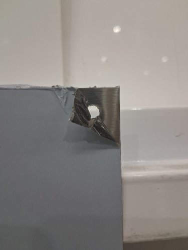 stainless steel stove backsplash splatter guard - 30" x 24" - grey/SILVER image 3