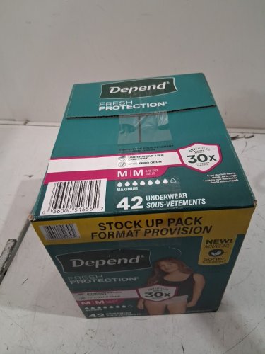 42PK WOMENS DEPEND fresh protection UNDERWEAR - MAXIMUM ABSORBENCY - MEDIUM - BLUSH (MODEL: 5165602) image 3