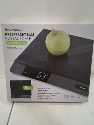 uniweigh water resistant food scale - 33lbs capacity - black (model: un-xy8080) image 4