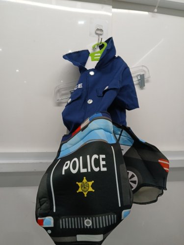 POLICE CAR RIDE-ALONG COSTUME SET - 3T-4T - BLUE / BLACK (STYLE:WM28064683-525) image 2