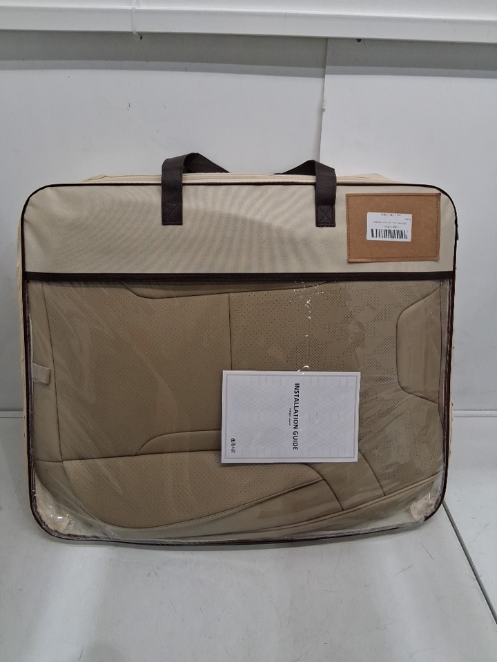 6PC FEINEPRO FRONT Seat CAR SEAT COVERS FOR MOST SUV, PICK-UP TRUCK - BEIGE (MODEL: ‎Q350360-03-X1-Beige / RWED) image 3