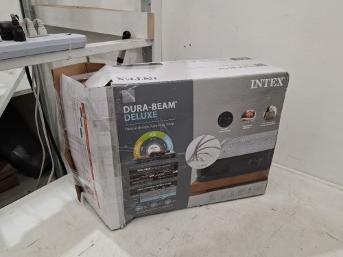 INTEX DURA-BEAM DELUXE SERIES SELF-INFLATABLE MATTRESS WITH INTERNAL PUMP - 13" FULL (54"X75") - GREY (MODEL: 67767ED AP619D) image 10