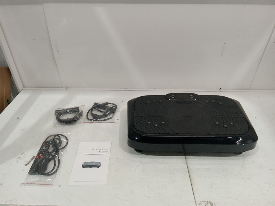 TAEVNO AUTOMATIC EXERCISE VIBRATION PLATE WITH REMOTE & BLUETOOTH CONNECTION - 450LBS CAPACITY - BLACK image 3