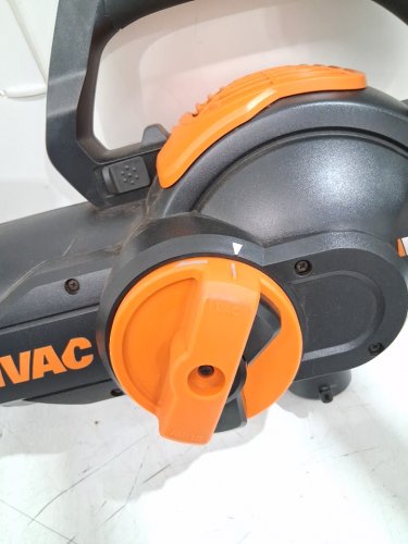 WORX TRIVAC 3-IN-1 Corded Electric LEAF BLOWER/MULCHER/VACUUM - 12AMP - 600cfm - ORANGE/BLACK (MODEL: WG512) image 4