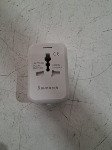 SAUNORCH 3 in 1 plug Worldwide Travel Adapter 2.4A Type C & 2.4A USB-A Ports  - 100V - 250V - white (model: SL-185T) image 3