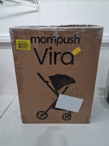 mompush Vira All-Terrain One-Hand Fold Baby Stroller with XL UV50+ Canopy & Multi-Position Recline - 50lbs max - khaki (model: mmb70103) image 2