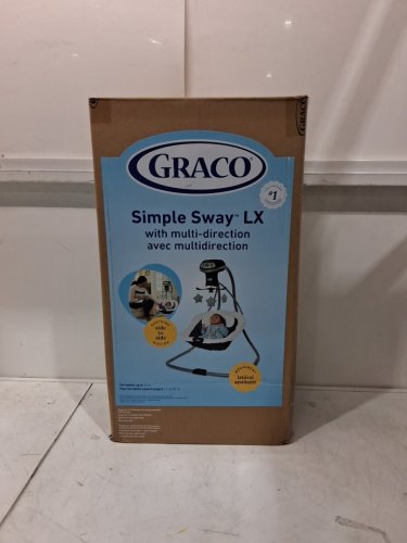 GRACO SIMPLE SWAY LX SWING MULTI-DIRECTIONAL SEAT - hutton/grey/white (MODEL: 2143050) image 2