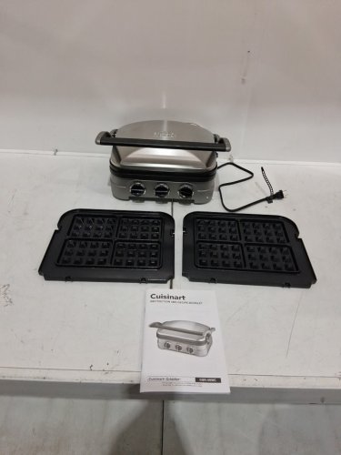 Cuisinart Stainless Steel Griddler Sandwich Maker & More-brushed stainless image 3