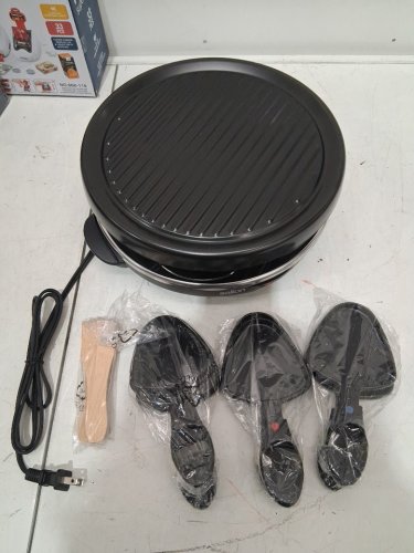 SALTON PARTY GRILL & RACLETTE - serves 6 - BLACK (MODEL: TPG315A) image 3