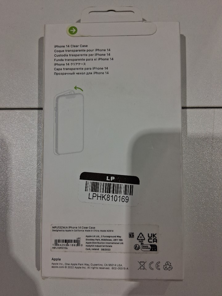 Apple MagSafe Case for iPhone 14 - Clear (model: A2914) image 3