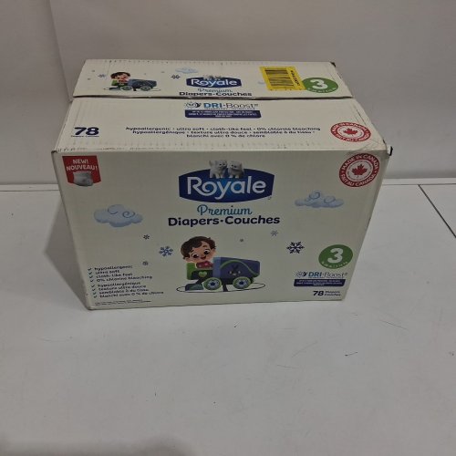 78PK Royale Disposable Baby Premium Diapers - Size 3 (16-28 lb) image 2