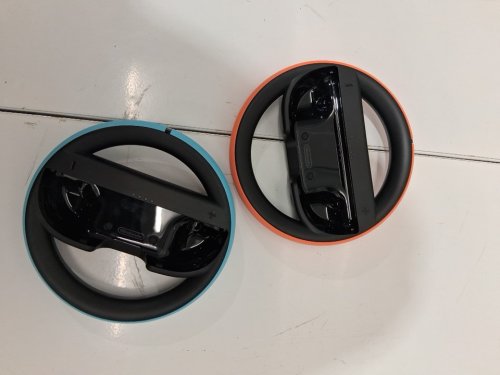 2pc nintendo joy-con wheel set - for nintendo switch 2 - orange/blue image 3