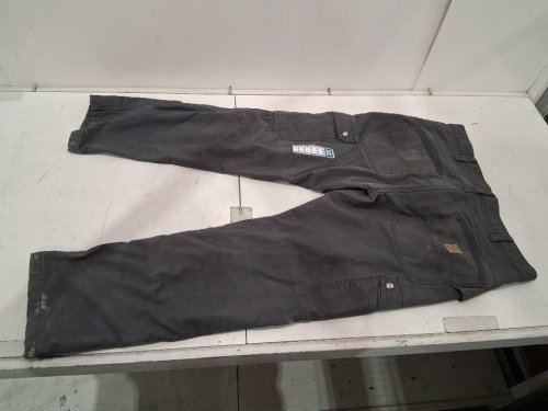 MEN'S CARHARTT RUGGED FLEX RELAXED FIT RIPSTOP FLEECED LINED WORK CARGO PANTS - 38W x 30L - grey (STYLE: BN5491-M) image 3