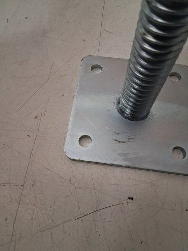 4pk GaeaAuto Adjustable Leveling Jack Solid Screw with baseplate - 18" x 1.2" image 3