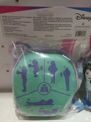 2 DISNEY princess Girl power WEIGHTED SAND BAG - 2lbs each image 4