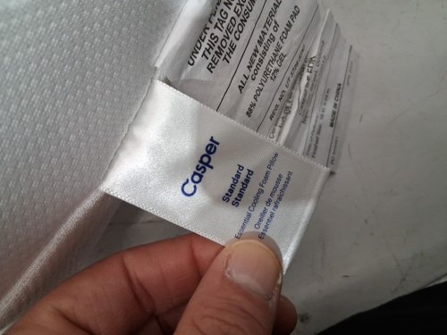 casper sleep pillow - standard - white (model : 951-000171-001) image 3