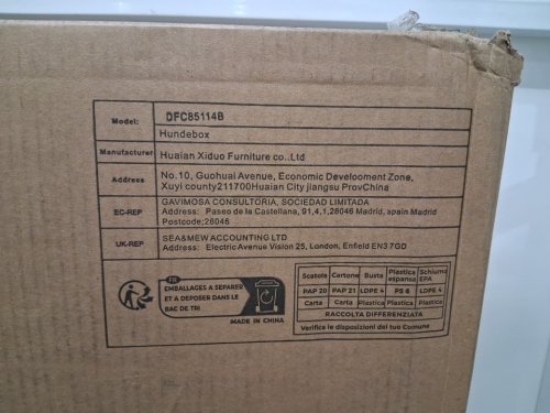 Hzuaneri Wooden Dog Crate Furniture - 31" x 22" x 24" - White\Brown - (MODEL:DFC85114B) image 3