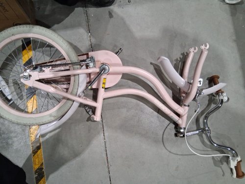 olakids bike for kids with removable training wheels and front basket - 18" - pink (MODEL: ts10134pi-18) image 7
