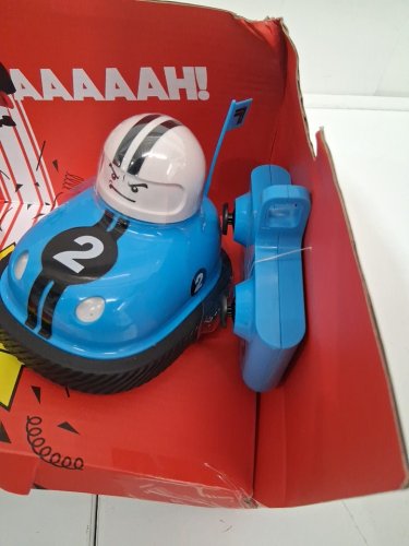 RED PLANET GROUP SHARPER IMAGE TOYS RC SPEED BUMPER RIVALS ROAD RAGE REMOTE CONTROL TOYS - RED/BLUE image 4