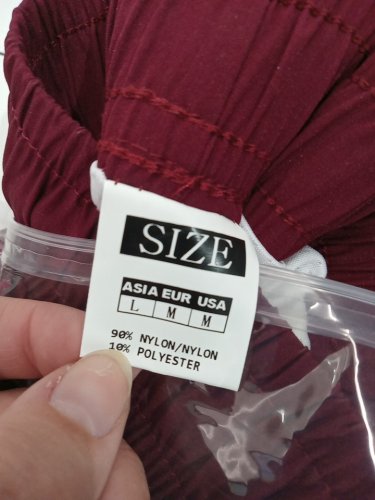 MEN'S SWIM TRUNKS with zipper pockets and liner - Medium - Maroon image 4
