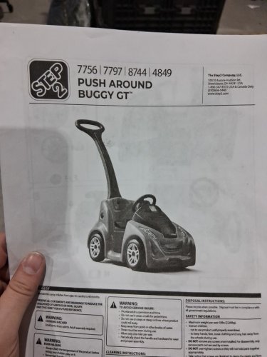 Step2 Push Around Buggy GT - 50LBS MAX - BLUE/BLACK (Model: 779799) image 7