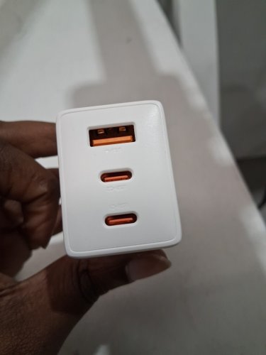 EHONOR 67W USB C 3-Port CHARGER Wall Adapter with 6.6ft Cable for mac book/ iPhone/ iPad /Samsung Galaxy -white (model: g671A2cu) image 4