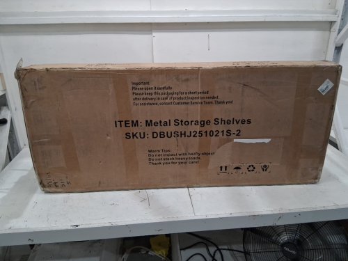 fesbos 4-tier heavy duty steel storage rack with adjustable shelves - 79" x 79" x 24", 7000lbs max - black - (model: dbushj251021s-2) image 5
